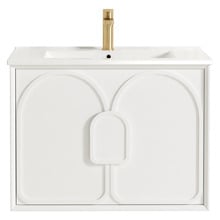 Laguna MKII 750mm Wall Hung Single Vanity with Ceramic Countertop